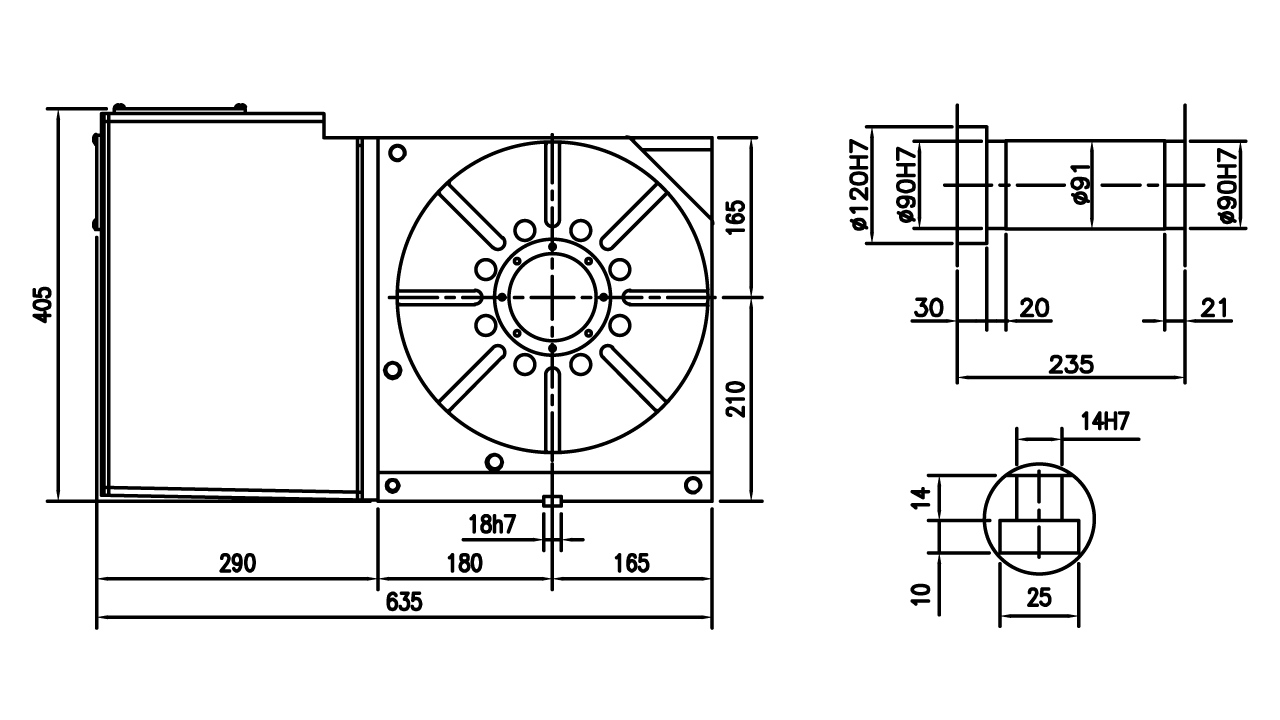 Planos de tamaño - RD320L