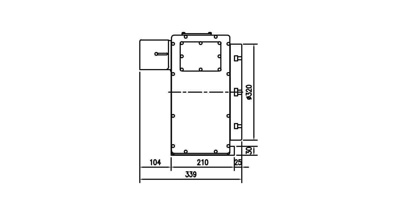 Planos de tamaño - RD320L