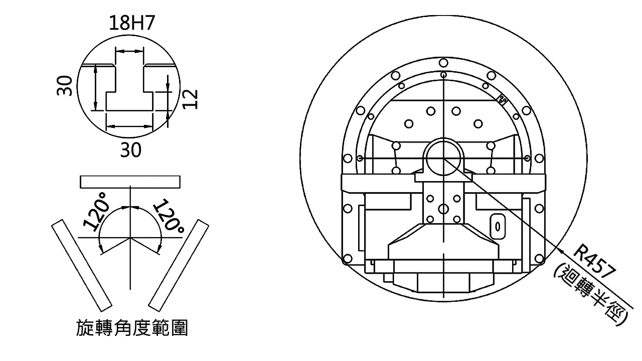 Plano de la vista lateral - ACL650