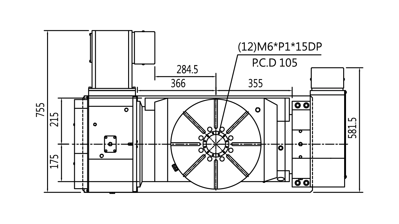Plano de la vista superior - ACL650
