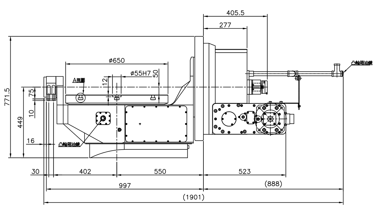 DFD650 Planos de tamaño