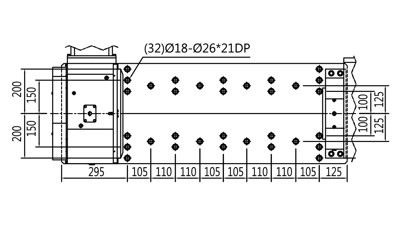 Plano de la vista trasera - ACS500