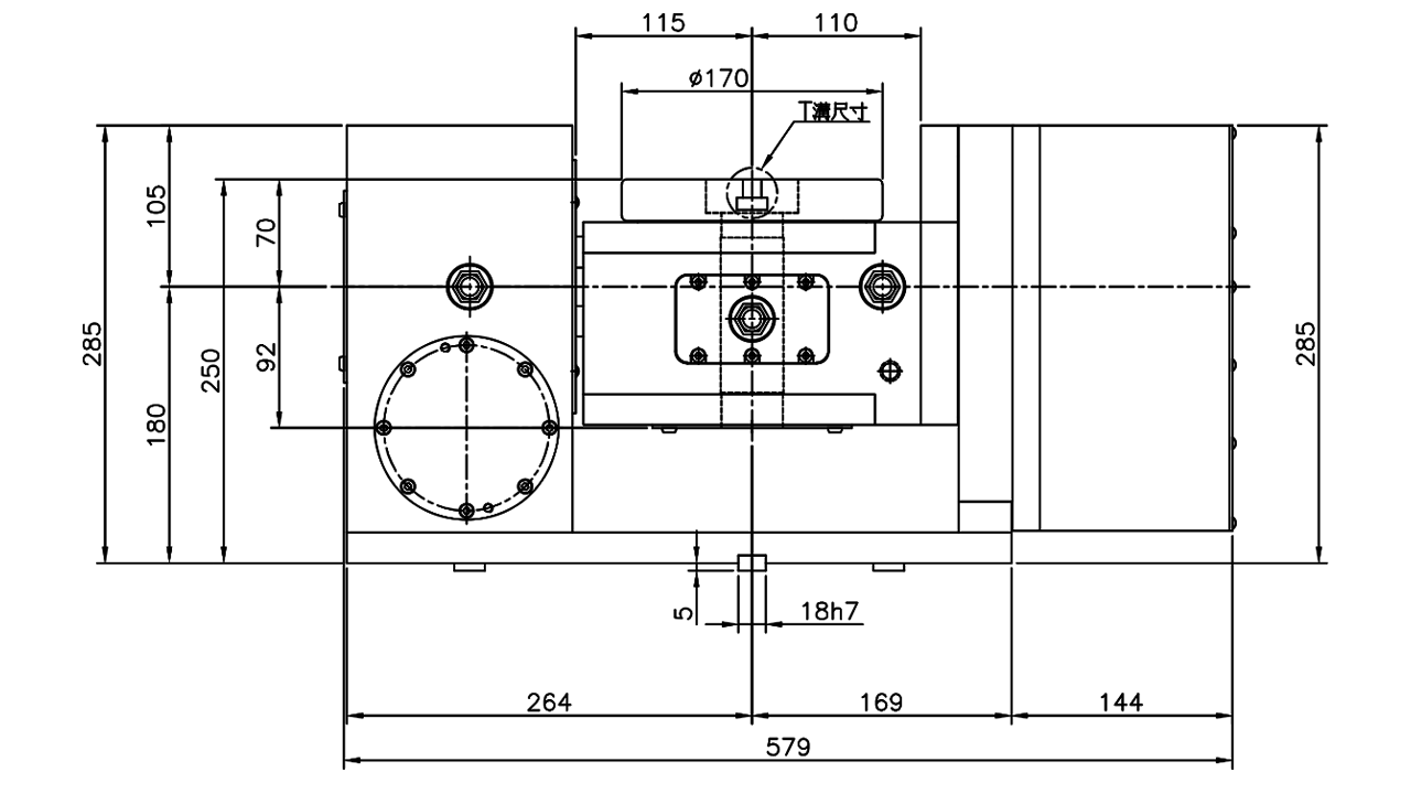 ACU170 Planos de tamaño