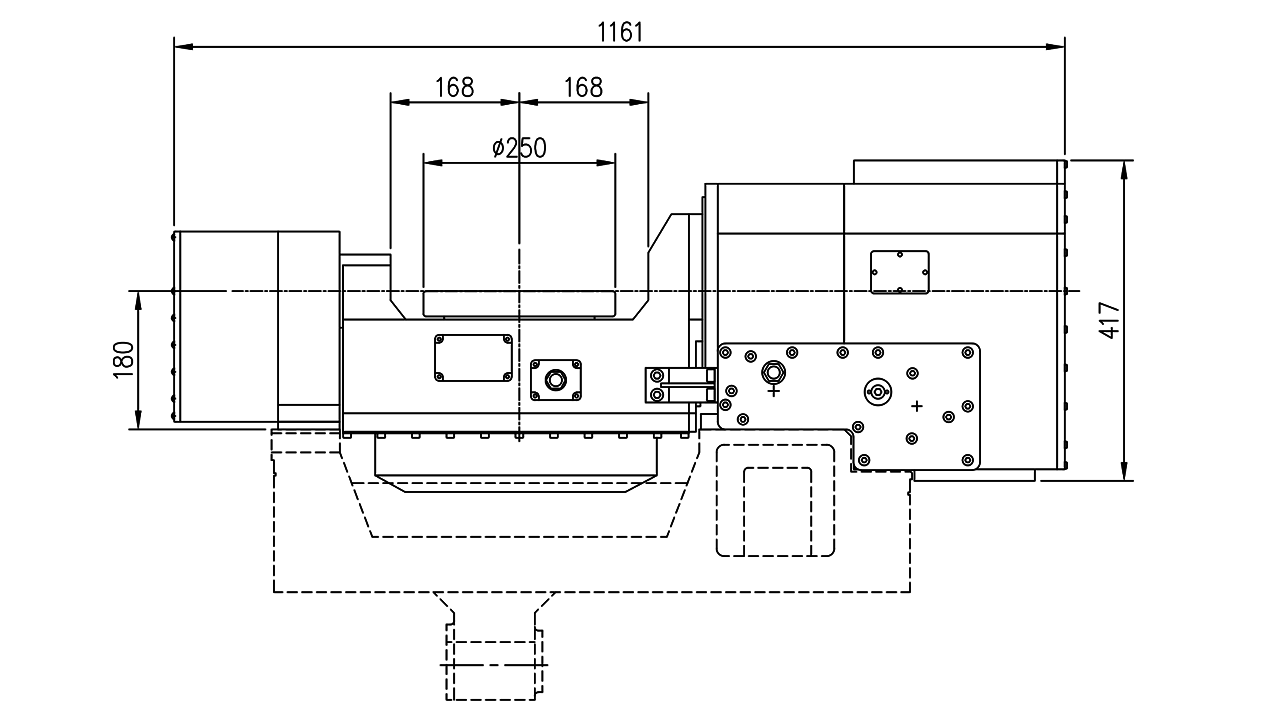 ACZM250 Planos de tamaño