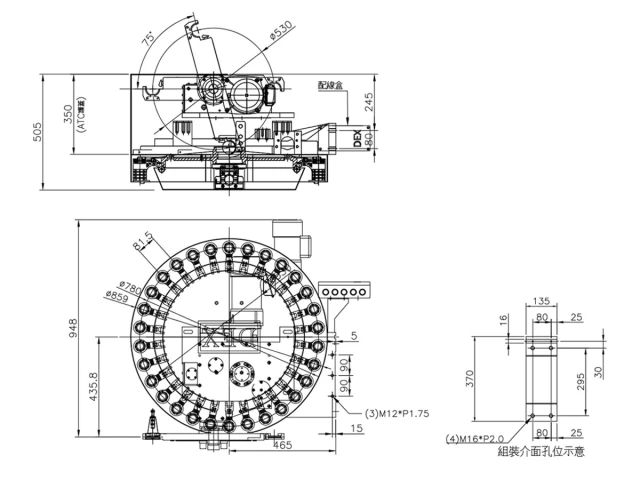 40# Outline Drawing - 30T(right-mag)