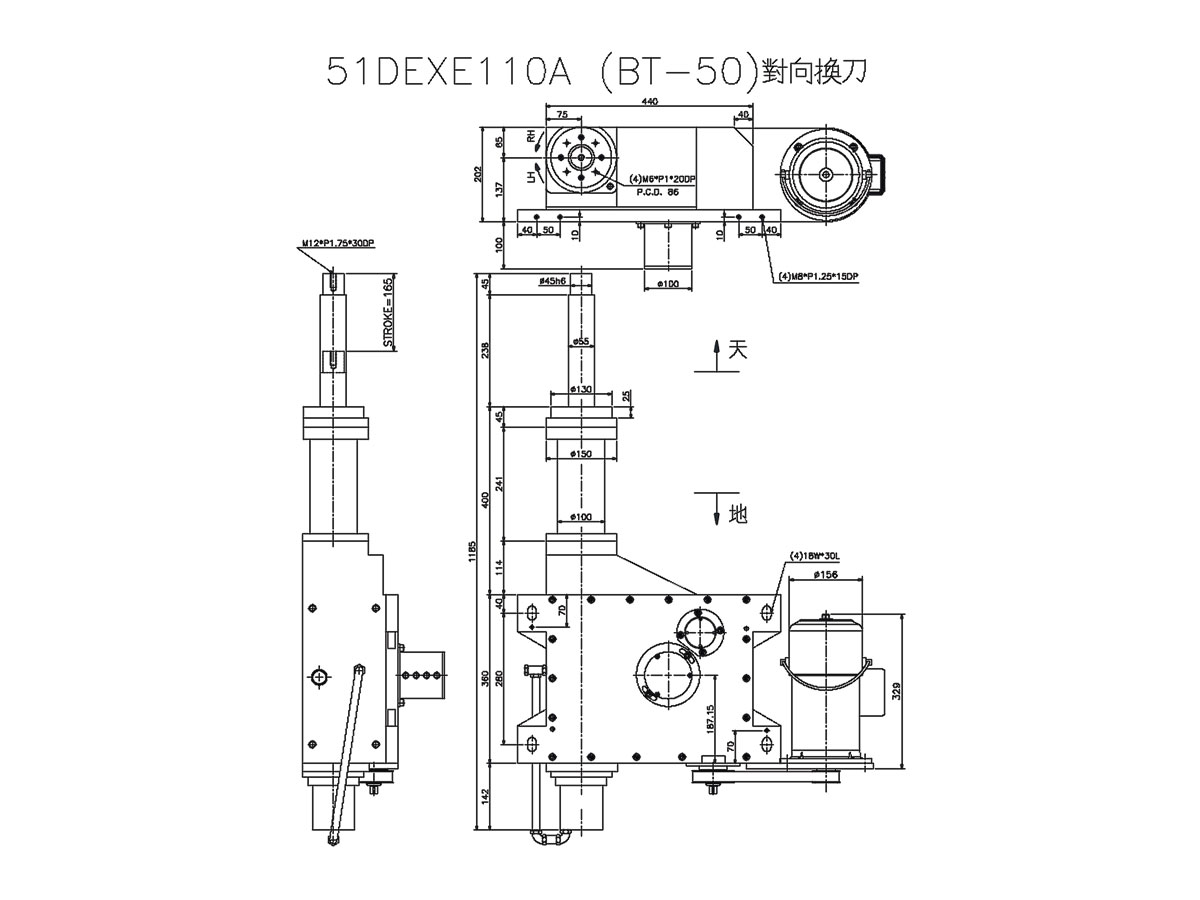 Outline Drawing - A502 - wheel sensor renishaw-acu250-r-asis-corrected
